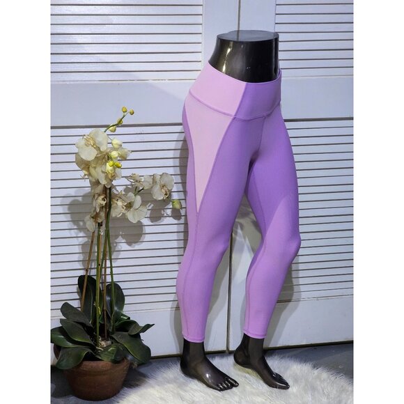NWT Wilo The Label Women's Lilac Pink Color Block Legging Pants Sz Small  2770 - Picture 3 of 9